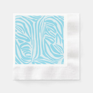 Guardanapo De Papel Padrão Zebra Azul