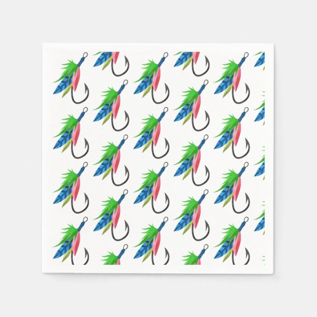 Guardanapo De Papel Padrões de aniversário O-fish-ally Padrões do pesc (Frente)