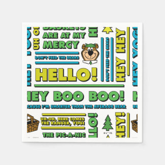 Guardanapo De Papel Padrões de cotações e frases divertidas do Urso Yo