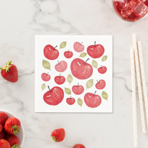 Guardanapo De Papel Padrões de Maçã pintados à mão