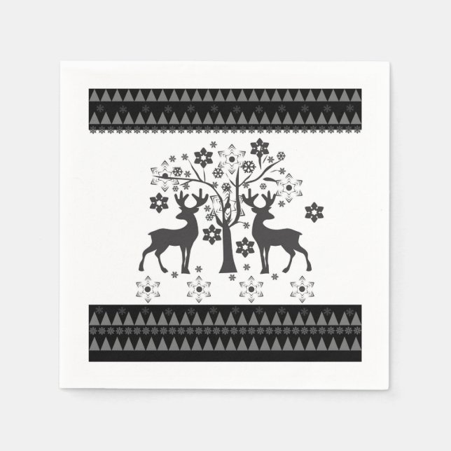 Guardanapo De Papel Padrões de Natal (Frente)