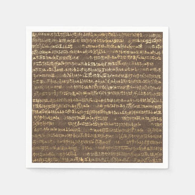 Guardanapo De Papel Padrões Egípcios ouros (Frente)