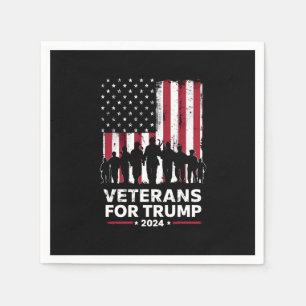 Guardanapo De Papel Pai Avô Veteranos Para Trump 2024 Bandeira America