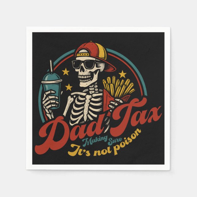Guardanapo De Papel Pai certeza de que não é esqueleto venenoso (Frente)