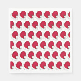 Guardanapo De Papel Pai Natal Pai Natal Chapéu Vermelho