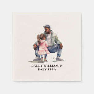 Guardanapo De Papel Pai Negro e Filha Bond