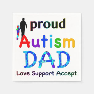 Guardanapo De Papel Pai orgulhoso do autismo