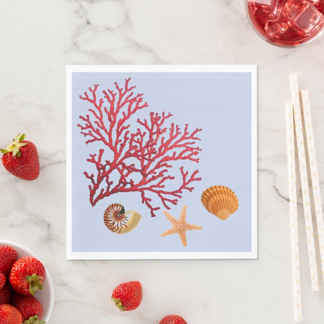 Guardanapo De Papel Painéis de papel para festas na praia (Insitu)