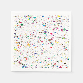 Guardanapo De Papel Paint Splatter Napkins