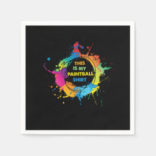 Guardanapo De Papel Paintball Game Color Balls Paintball Marker Gift