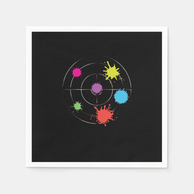 Guardanapo De Papel Paintball Target Paintball Game Paintball Player G (Frente)