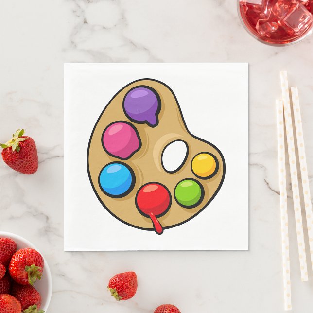 Guardanapo De Papel Painters Art Palette Napkins (Criador carregado)