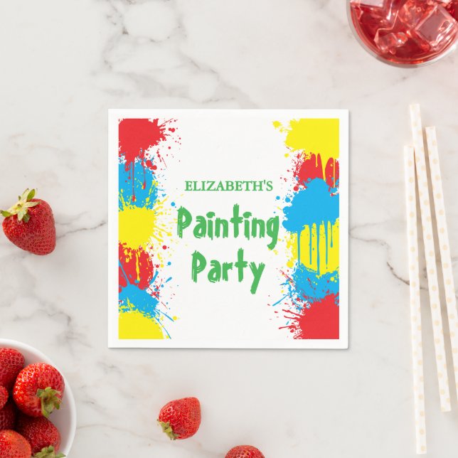 Guardanapo De Papel Painting Party Kids Birthday (Insitu)