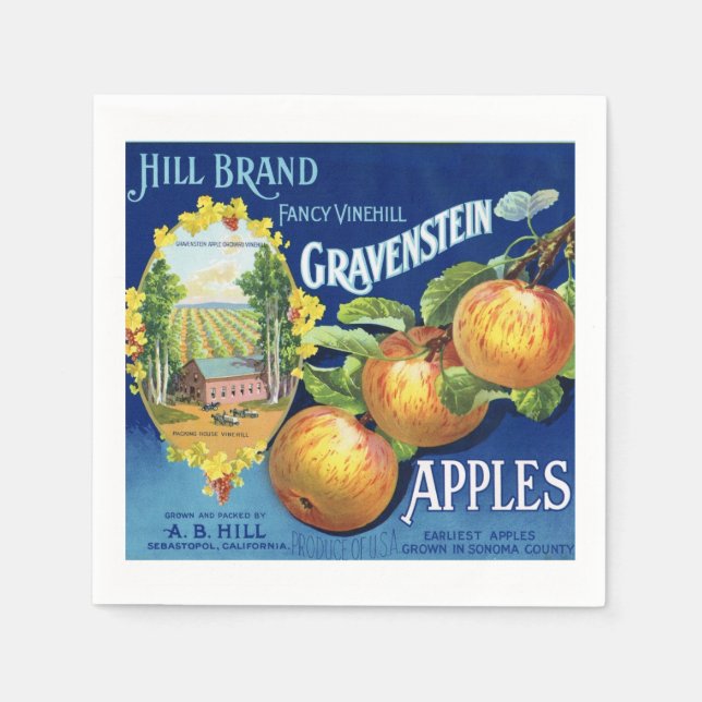 Guardanapo De Papel País do Vinho Napkins (Frente)