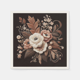 Guardanapo De Papel País Elegante Moderno Ocidental- Floral