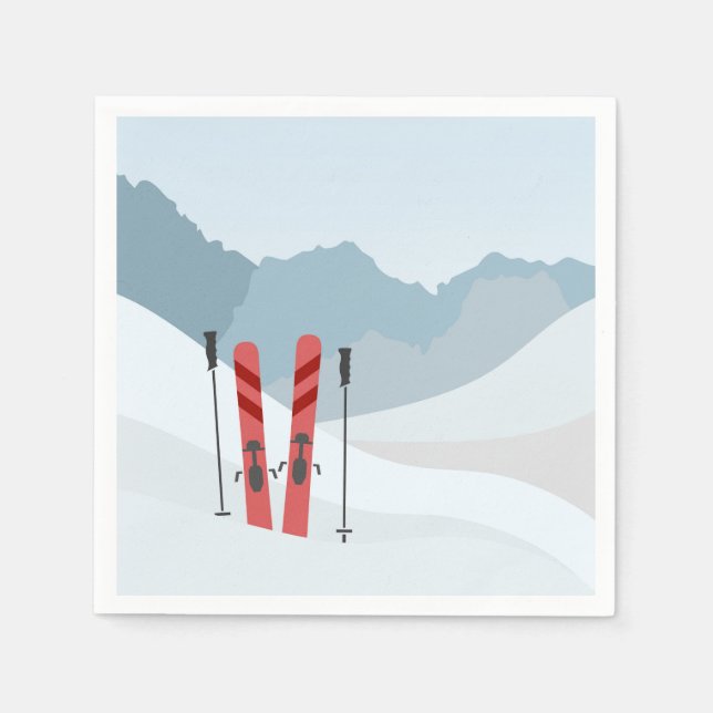Guardanapo De Papel Paisagem de inverno (Frente)