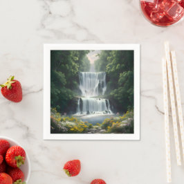 Guardanapo De Papel Paisagem em Cascata
