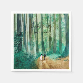 Guardanapo De Papel Paisagem florestal natural