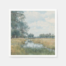 Paisagem fluvial perto de Ruas. Ives, Huntingdonsh