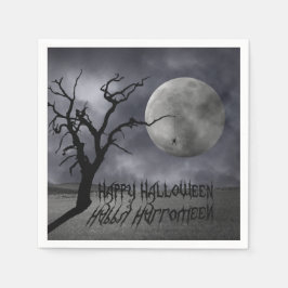 Guardanapo De Papel Paisagem Spooky Halloween