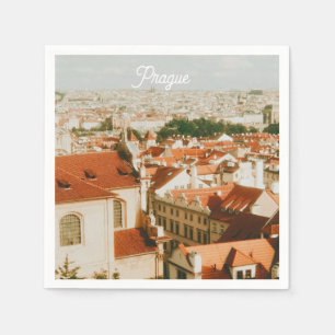 Guardanapo De Papel Paisagem Urbana de Praga Souvenir