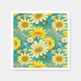 Guardanapo De Papel Paisley Daisy Napkin