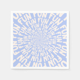 Guardanapo De Papel Palavra divertida repetindo creme espiral lilac ro