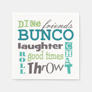 Guardanapo De Papel Palavras sobre pografia do Bunco Fun