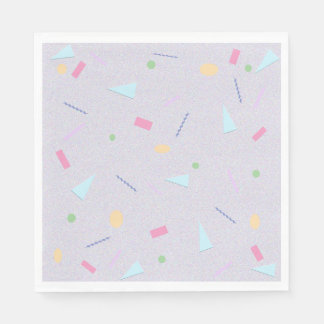 Guardanapo De Papel Pale Purple 80s Impressão Napkins