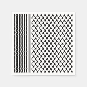 Guardanapo De Papel Palestino Hatta Keffiyeh Kufiya Folk (2 Padrão)