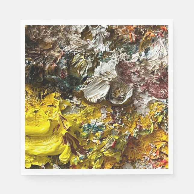 Guardanapo De Papel Paleta de artistas #1 (Frente)