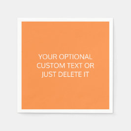 Guardanapo De Papel Paleta de cores laranja sólida e trendy para festa