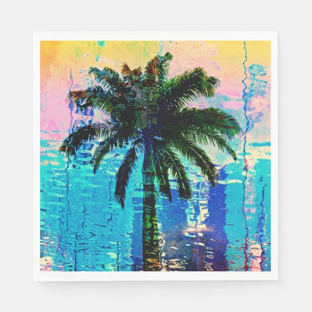 Guardanapo De Papel Palm Tree Napkins (Frente)
