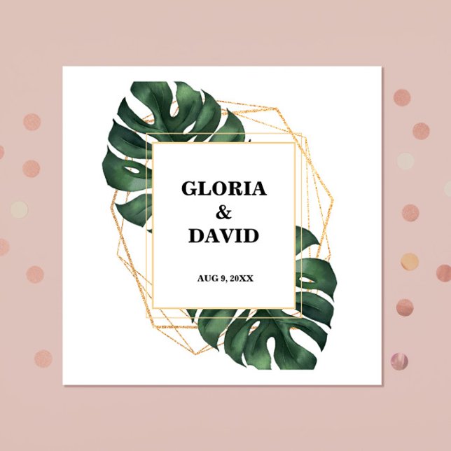 Guardanapo De Papel Palm Tropical Leaf Wedkins (Criador carregado)