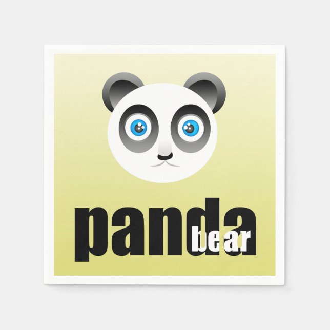 Guardanapo De Papel Panda Bear Paper Napkins (Frente)