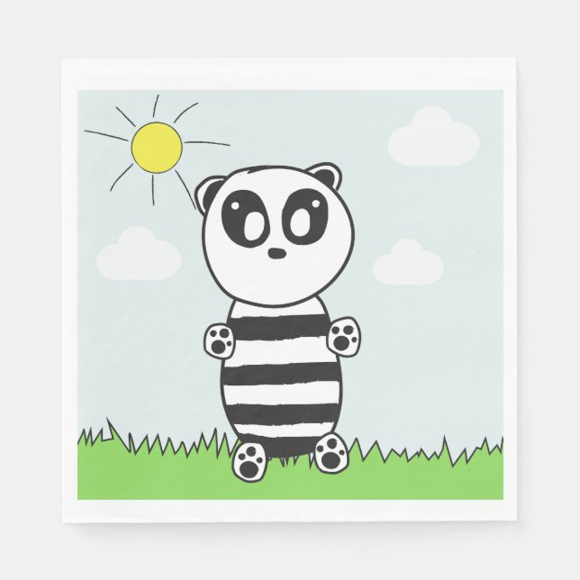 Guardanapo De Papel Panda Kids (Frente)