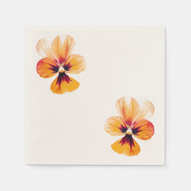 Guardanapo De Papel pansias laranja (Frente)