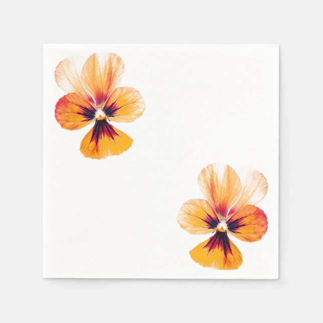 Guardanapo De Papel pansias laranja (Frente)