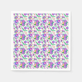 Guardanapo De Papel Pansies Papel Padrão Napkin