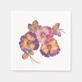Guardanapo De Papel Pansy Flower Paper Napkins