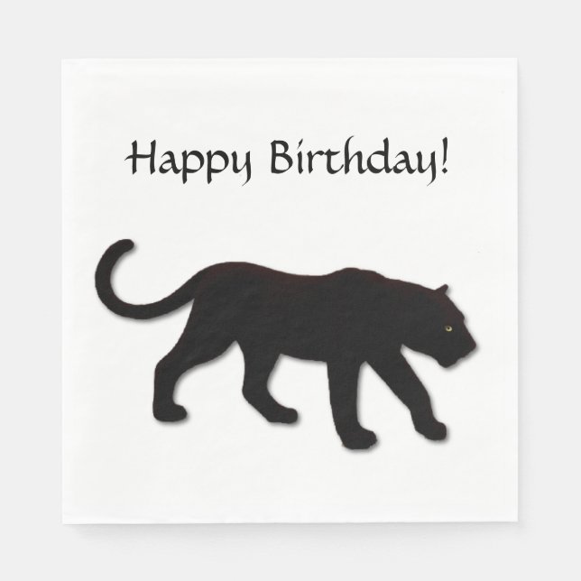 Guardanapo De Papel Pantera Negra (Frente)