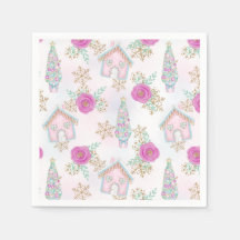 Pão de Gengibre Rosa Natal