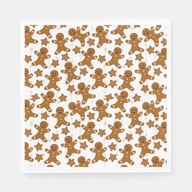 Guardanapo De Papel Pão-de-pão Papel de Natal Napkins (Frente)