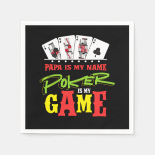 Guardanapo De Papel Papa Gambler Jogador de Cartões Poker Pai do Casin