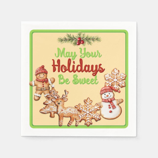 Guardanapo De Papel Papagaios, coquetel padrão (Frente)