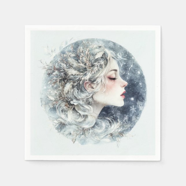 Guardanapo De Papel Papagaios, coquetel padrão (Frente)