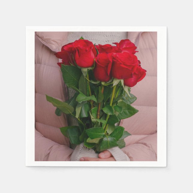 Guardanapo De Papel Papagaios, coquetel padrão (Frente)