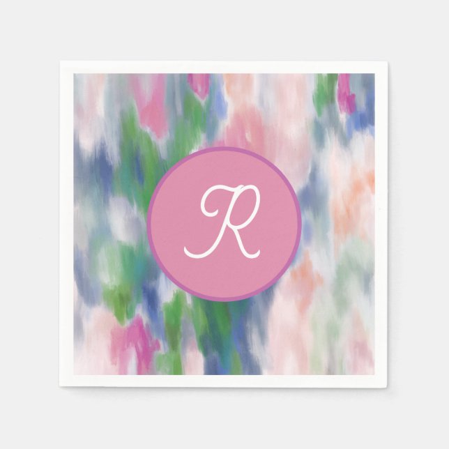 Guardanapo De Papel Papagaios, coquetel padrão (Frente)