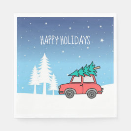 Guardanapo De Papel Papagaios de Natal Feriados de Lunchedo Nápoles