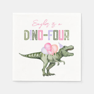 Guardanapo De Papel Papagaios Dino-Quatro da Menina